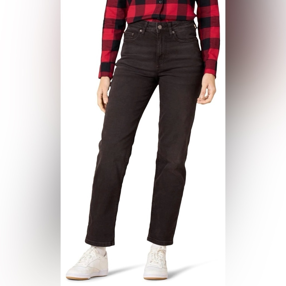 Amazon Essentials Women’s High-Rise Straight Jeans | Washed Black | Size 4 | NWT